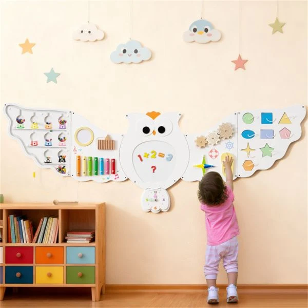 11-in-1 Montessori Owl Activity Wall