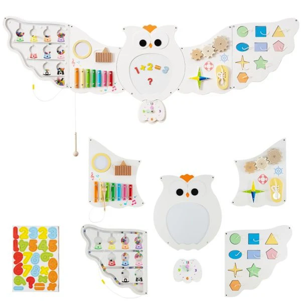 11-in-1 Montessori Owl Activity Wall