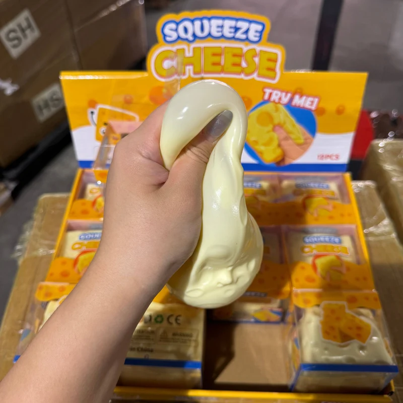 Large Square Cheese Fidget Qty 1pc