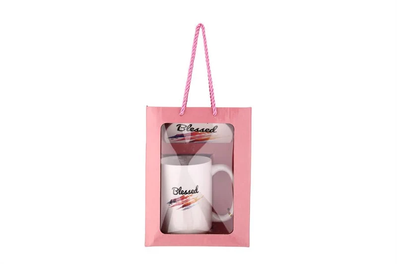 Blessed Themed Coffee Mug and Coaster Set