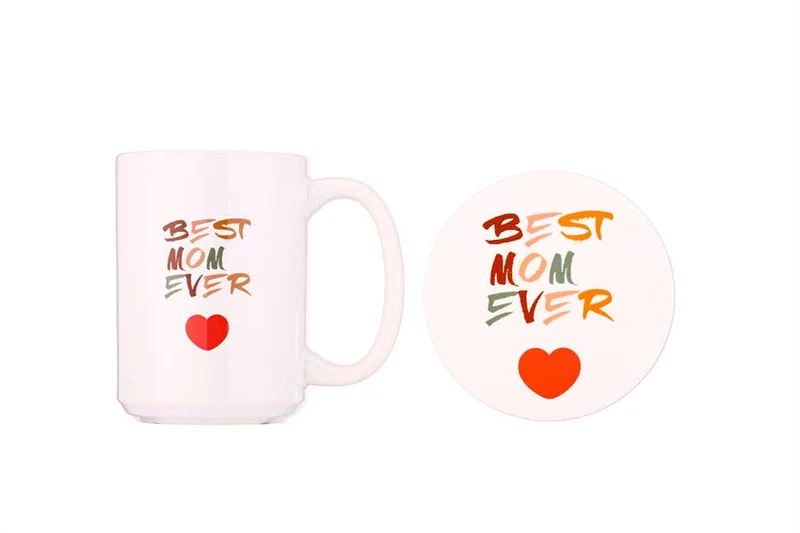 Best Mom Ever Mug and Coaster Gift Set