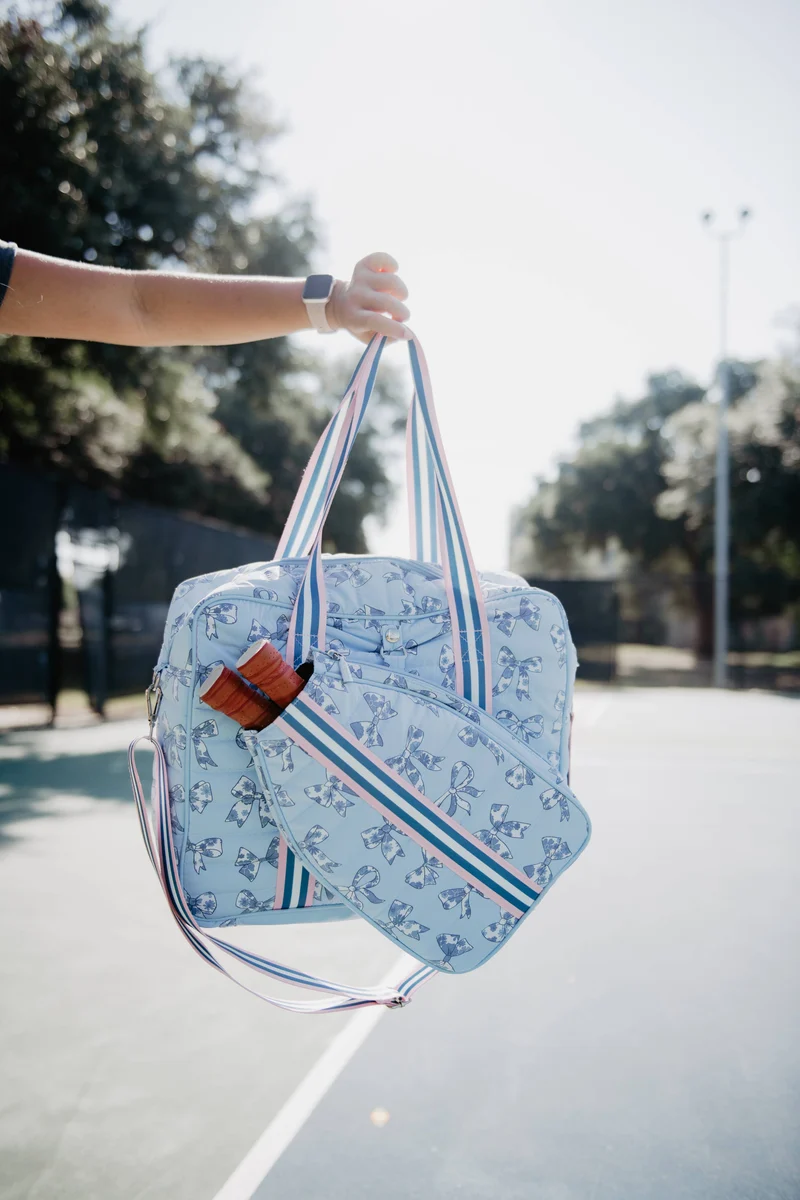 Toile Coquette Bows Pickleball Bag