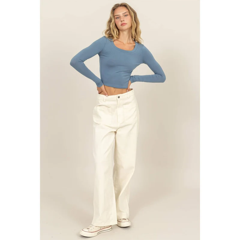 High Waist Wide Leg Pants