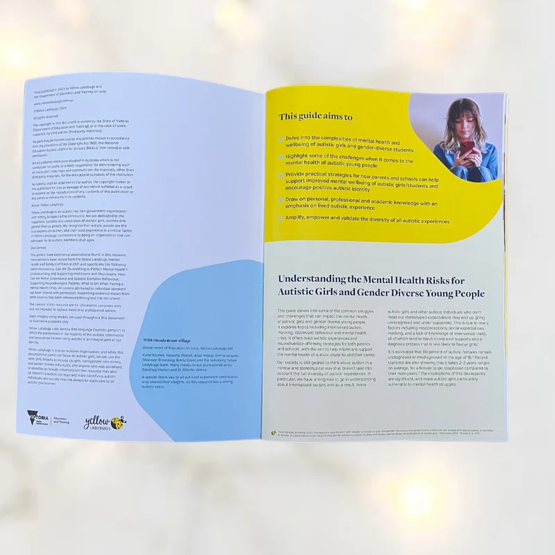 Hard Copy Resource: Supporting the Mental Health of Autistic Girls and Gender Diverse Young People