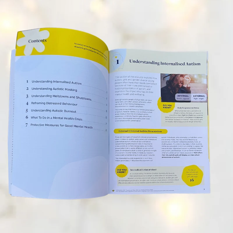 Hard Copy Resource: Supporting the Mental Health of Autistic Girls and Gender Diverse Young People