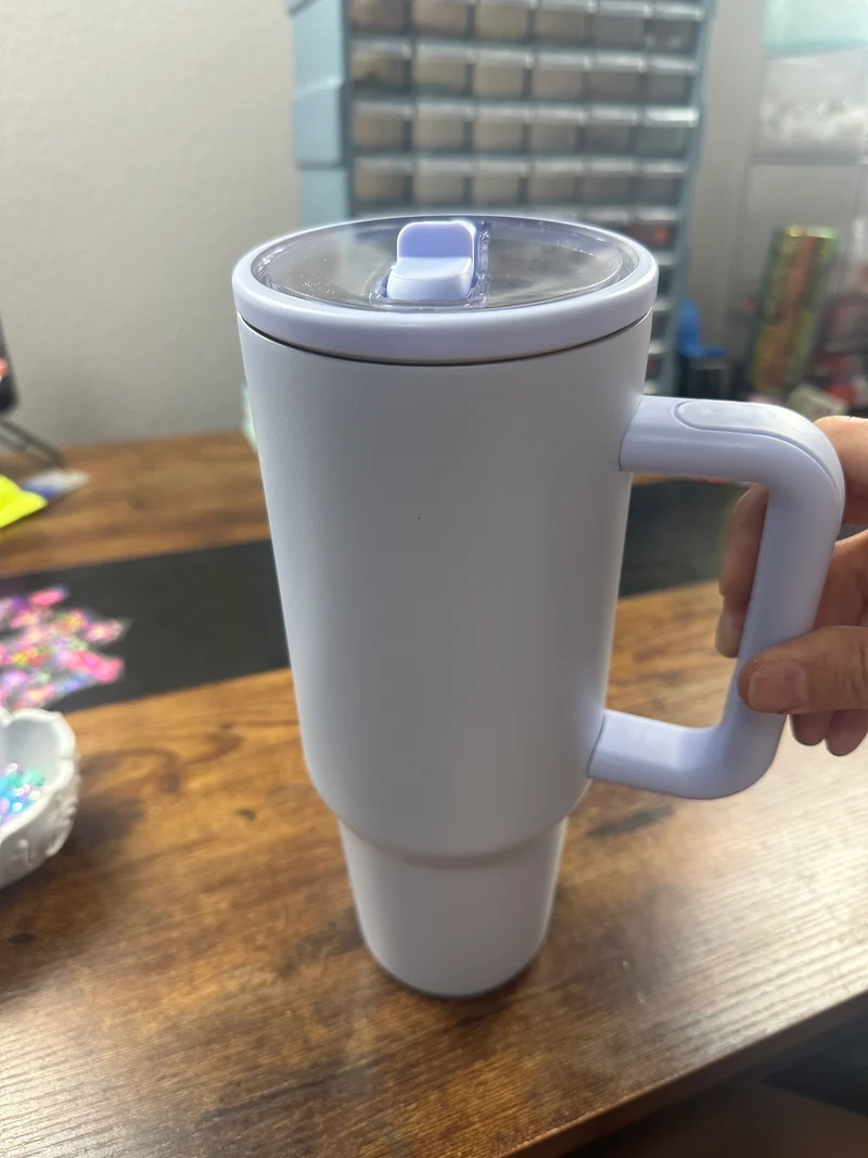 40 oz tumbler with built in straw