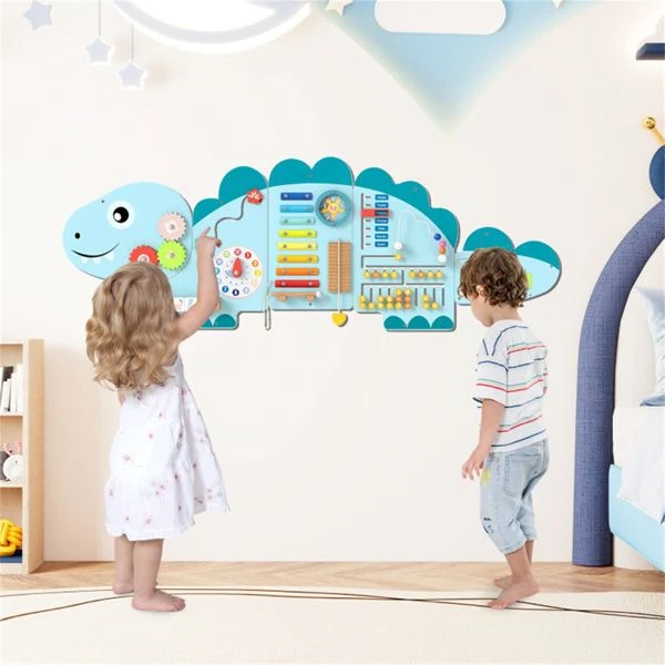 11-in-1 Dinosaur Wall Busy Board Panels