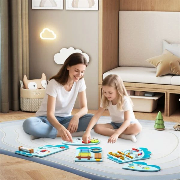 11-in-1 Dinosaur Wall Busy Board Panels
