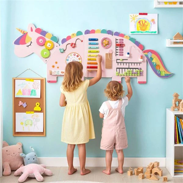 11-in-1 Dinosaur Activity Wall Busy Board Panels