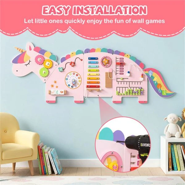 11-in-1 Dinosaur Activity Wall Busy Board Panels