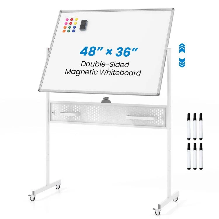 Mobile Magnetic Board + Pegboard