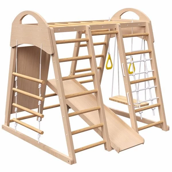 PreK - 1st Grade Indoor Playground 7-in-1 Jungle Gym