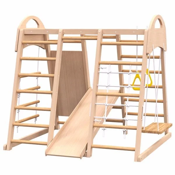 PreK - 1st Grade Indoor Playground 7-in-1 Jungle Gym