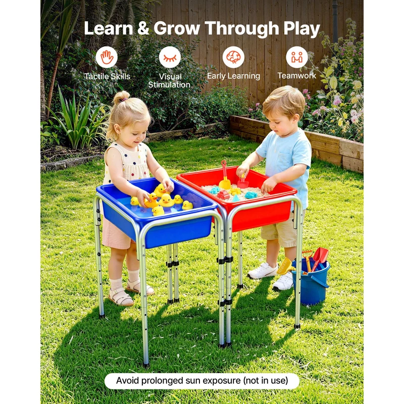 PreK-GR 1 Two Station Sand and Water Adjustable Play Bins
