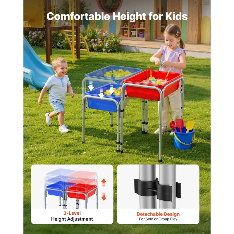 PreK-GR 1 Two Station Sand and Water Adjustable Play Bins