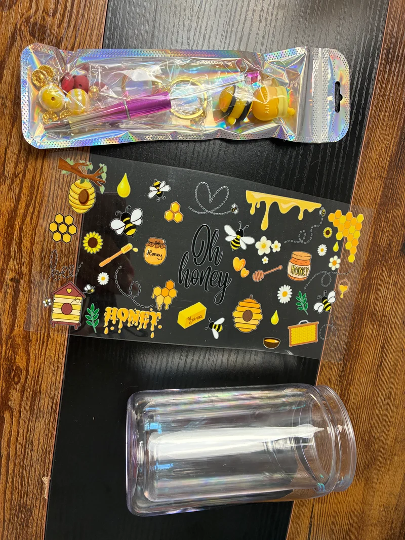 16 oz snow globe kit HONEY BEES