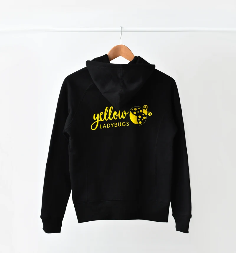 Adults Yellow Ladybug Branded Hoodie
