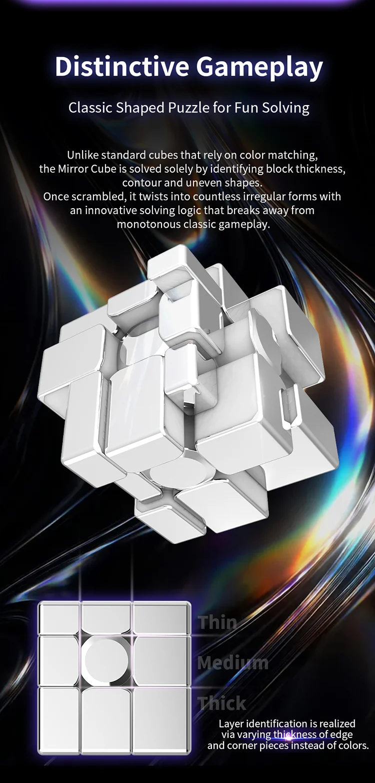 DianSheng Galaxy Mirror 3x3 (Magnetic + Ball-Core, Electroplated)