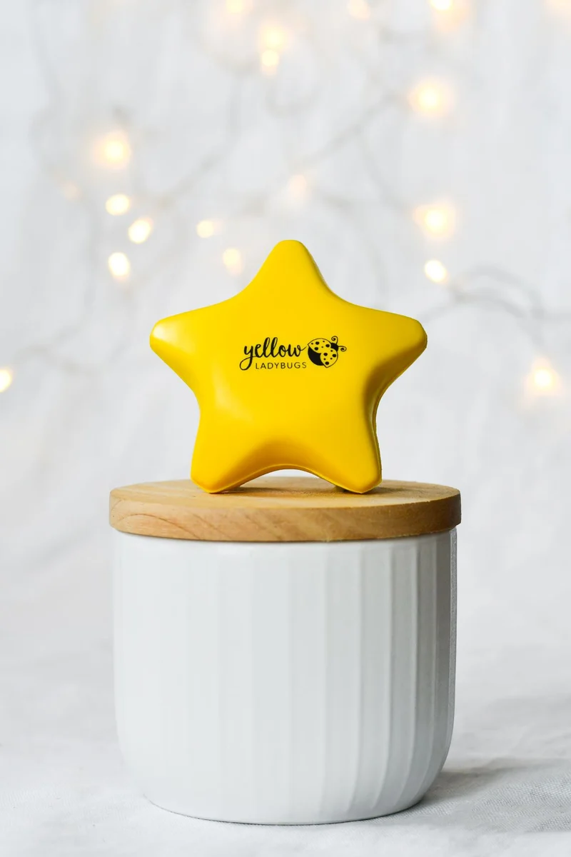 Yellow Ladybugs Squishy Star