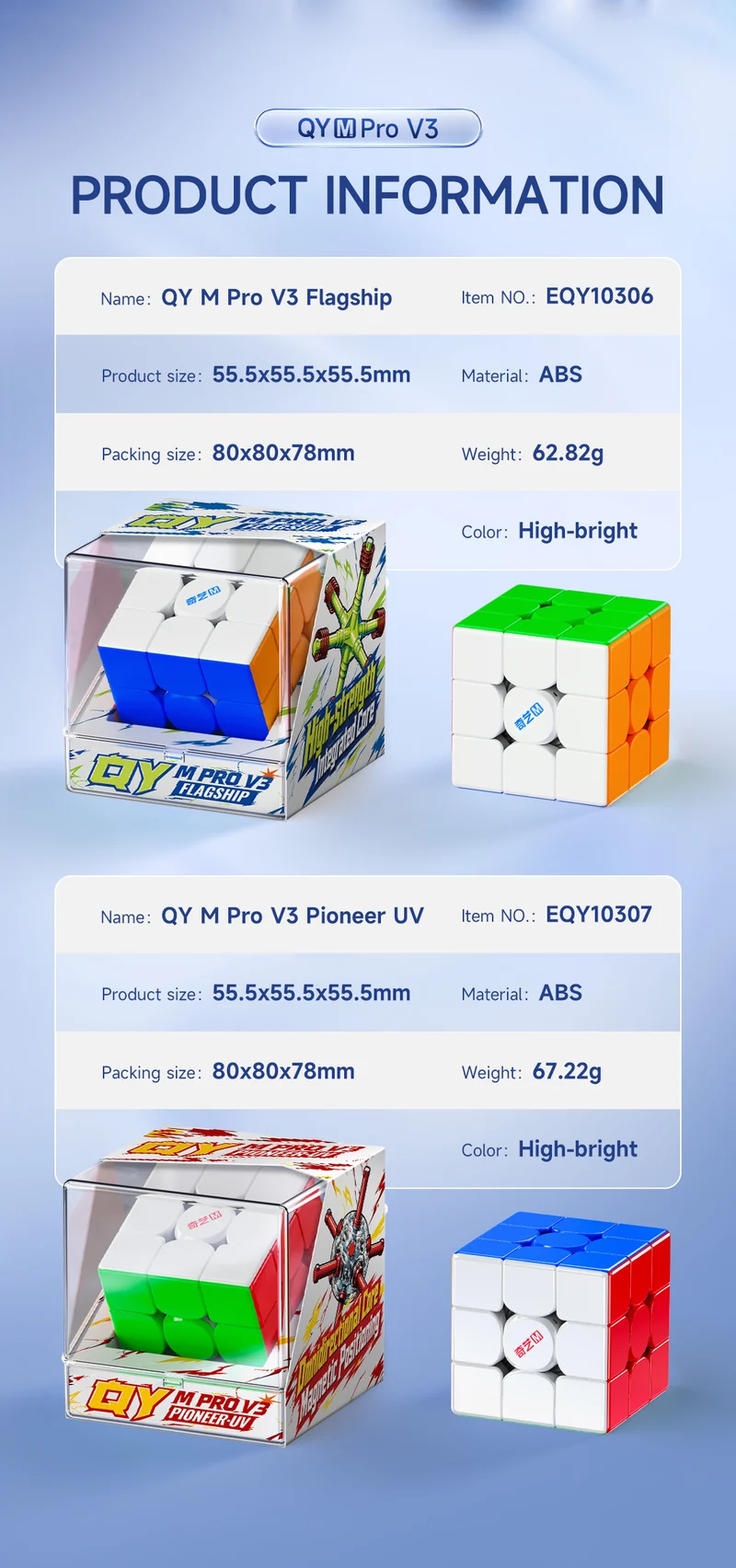 QiYi M Pro 3x3 V3 (Pioneer UV)