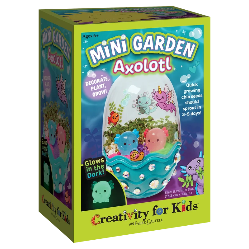 Grow a Mini Garden - Axolotl - DIY Craft Kit for Kids