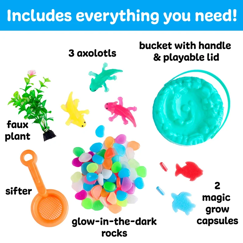 Sensory Adventure Water Play Axolotls: Bucket of Fun