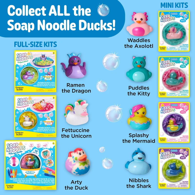Soap Noodles Bath Art Studio Bathtime Activity Kit