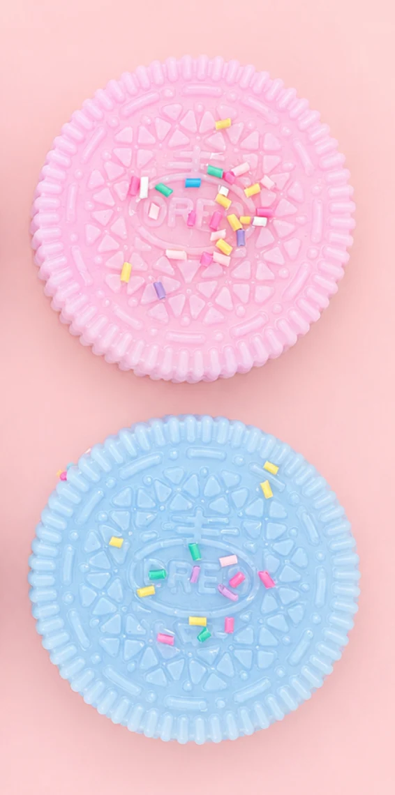 2pk Sprinkle Sandwich Cookie Squishy Fidget