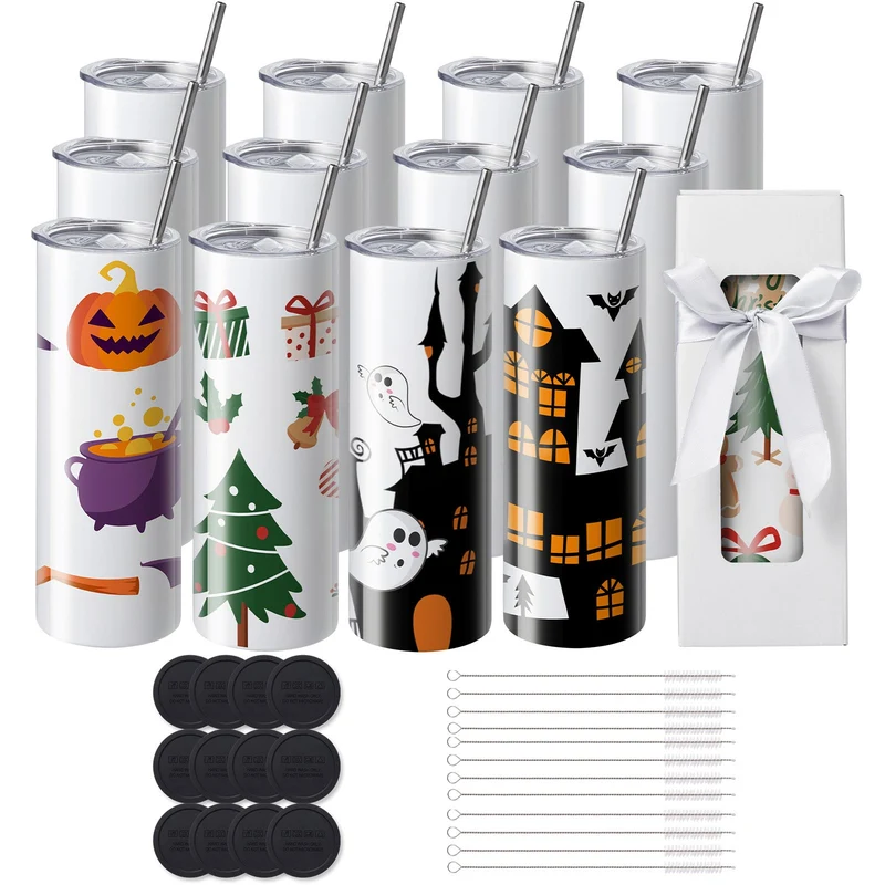 12pk Blank Sublimation Tumblers