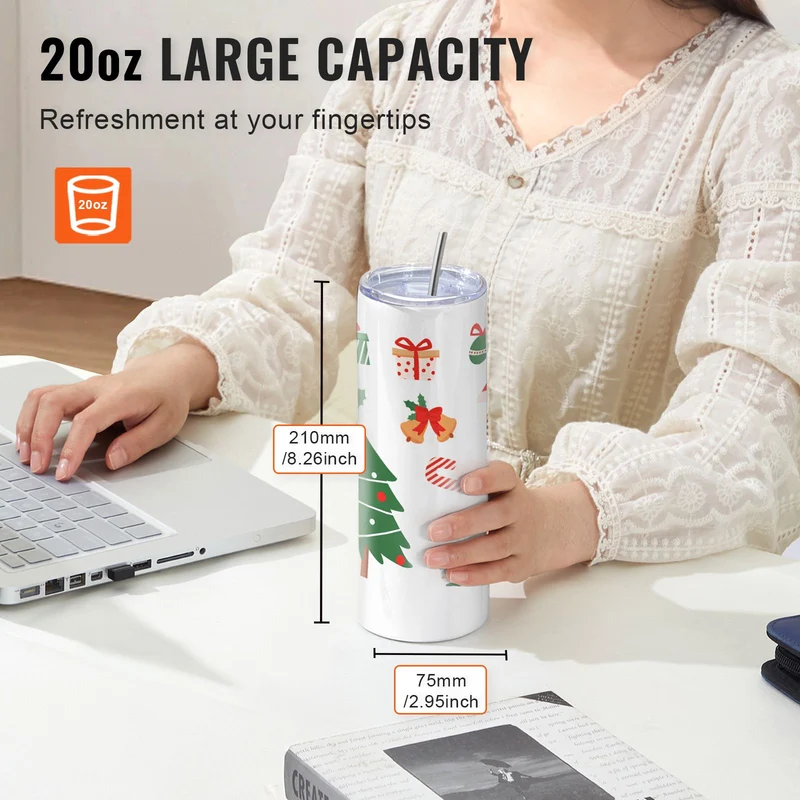 12pk Blank Sublimation Tumblers