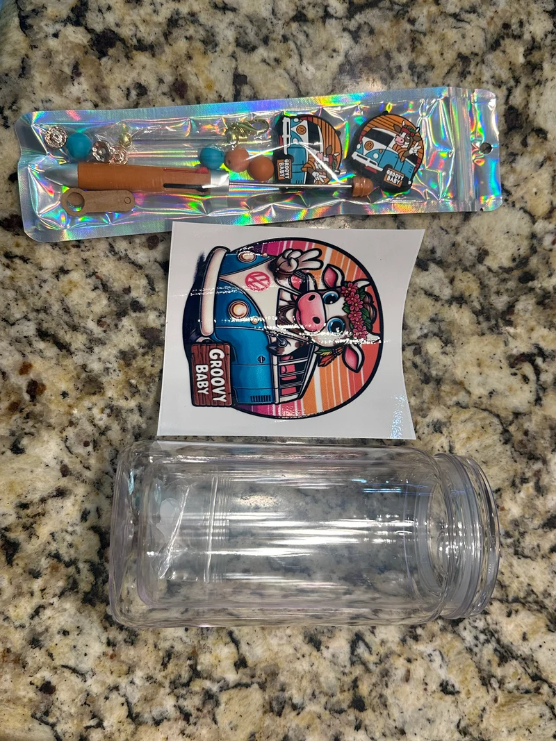 16 oz snow globe kit GROOVY BABY