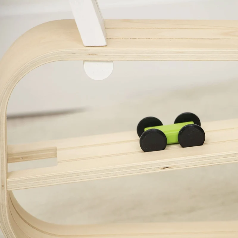 Wooden Car Ramp Racer | Montessori Rolling Track Toy