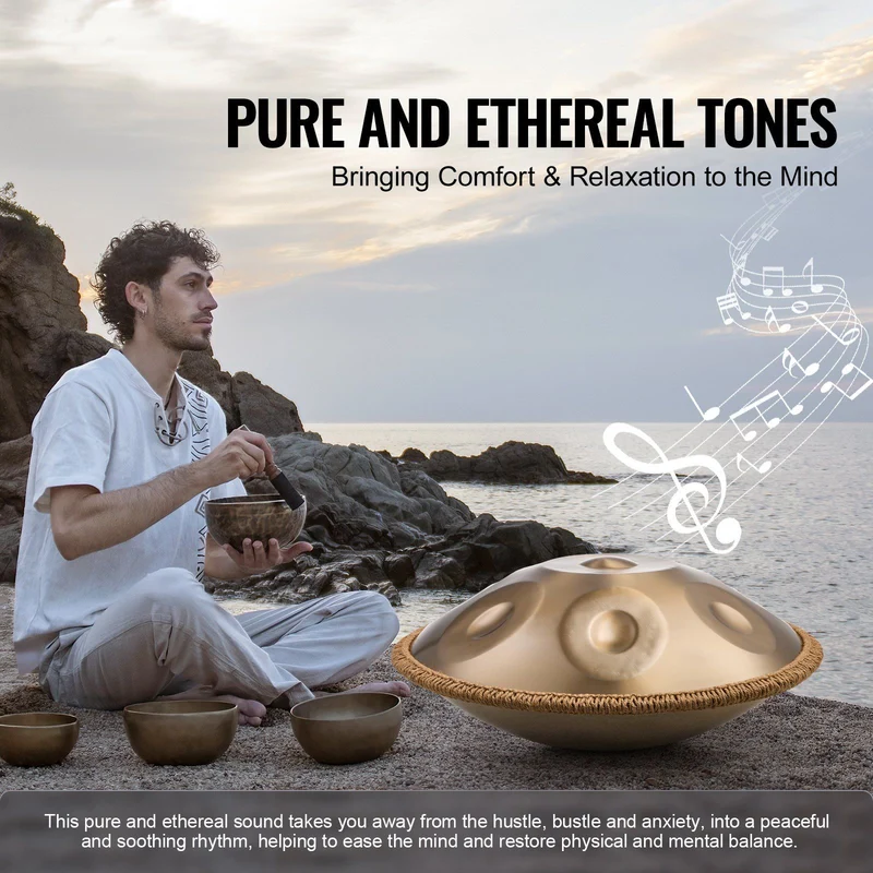 Handpan Drum 22in & 9 Notes K-12 Curriculum Kit