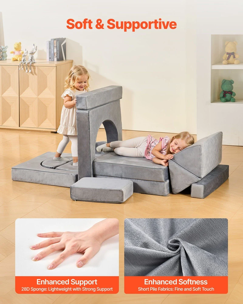 14pc Soft Gray Play Station