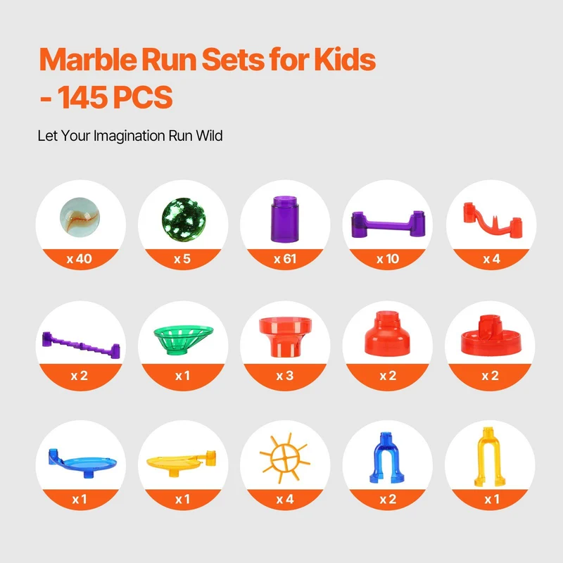 145pc Marble Run STEM Set