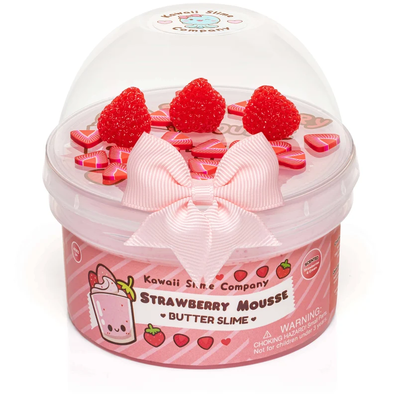Strawberry Mousse Fluffy Butter Slime