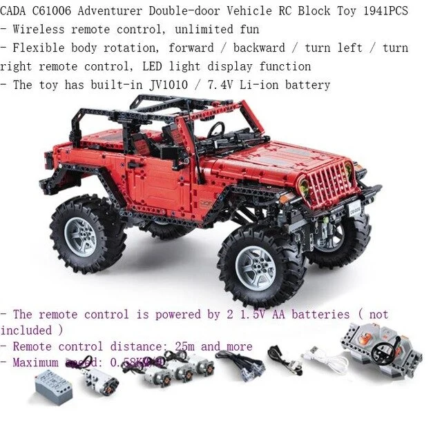 Building Blocks Remote Control Vehicle Timber Grab