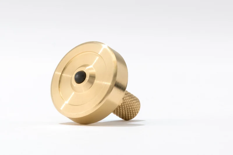*Shop Seconds* Schulte Top Duo: Schulte Brass + Schulte Fused Aluminum & Brass Spinning Tops