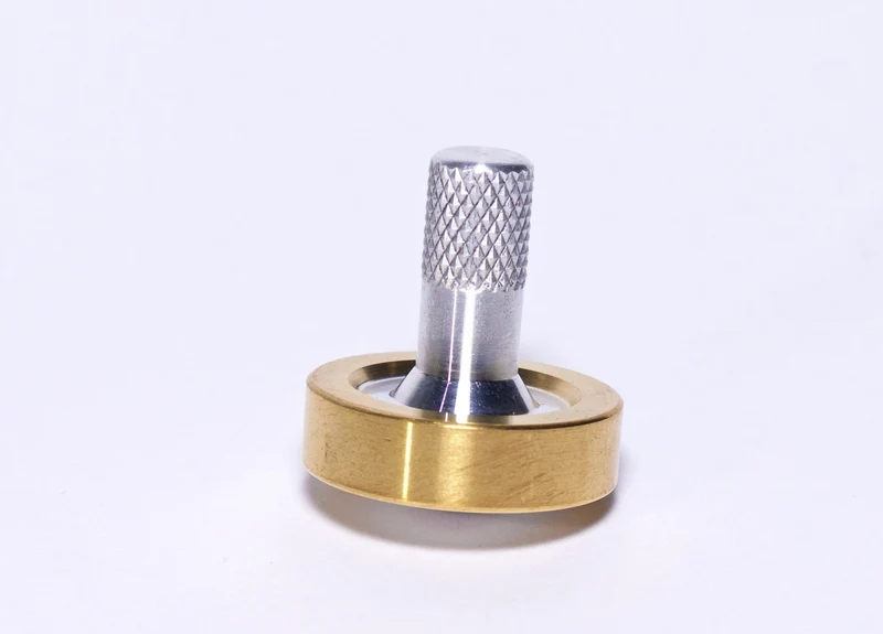 Schulte Fused Aluminum & Brass Spinning Top