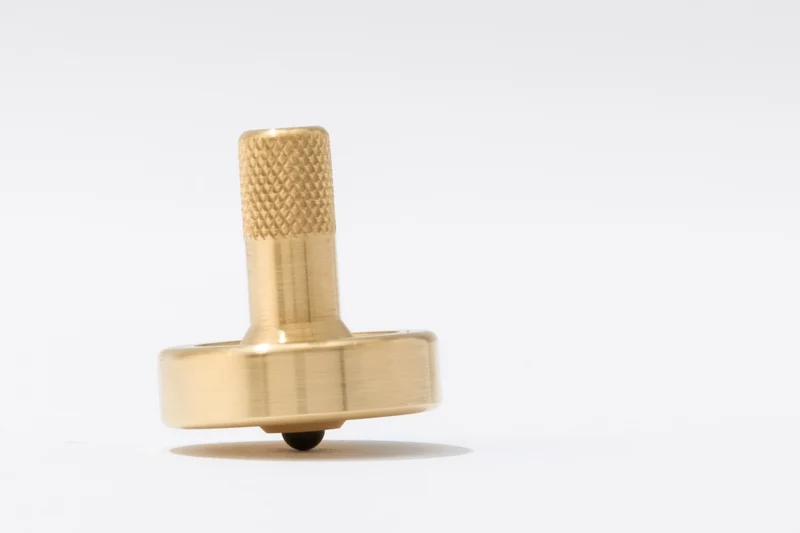 *Shop Seconds* Schulte Top Duo: Schulte Brass + Schulte Fused Aluminum & Brass Spinning Tops