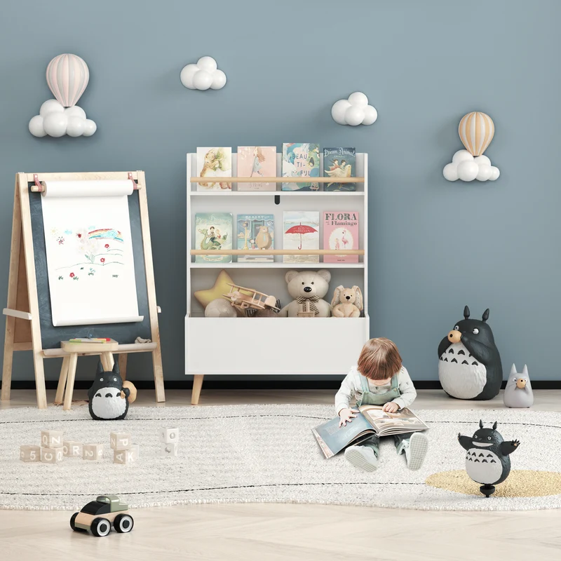 Kids Bookshelf Organizer