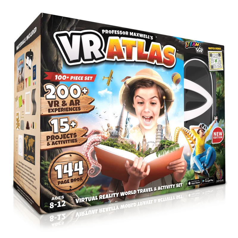 Professor Maxwell's VR Atlas World Travel Activity Kit