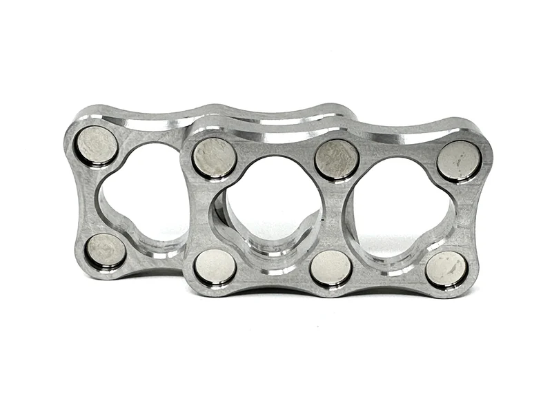 Double Micro Stainless Steel Magnetic Slider