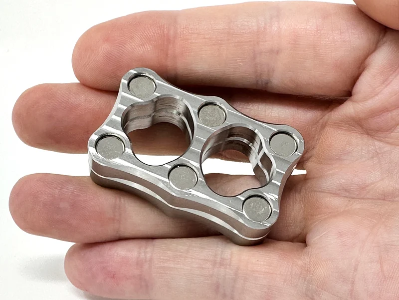 Double Micro Stainless Steel Magnetic Slider
