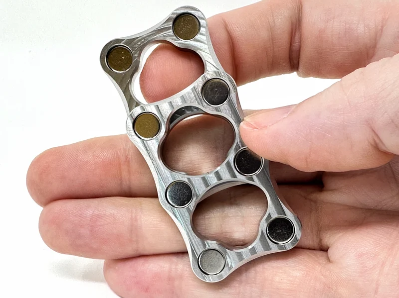 Double Micro Stainless Steel Magnetic Slider