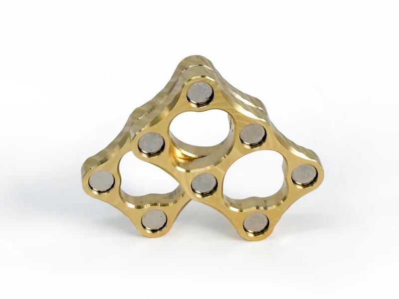 Double Micro Brass Magnetic Slider