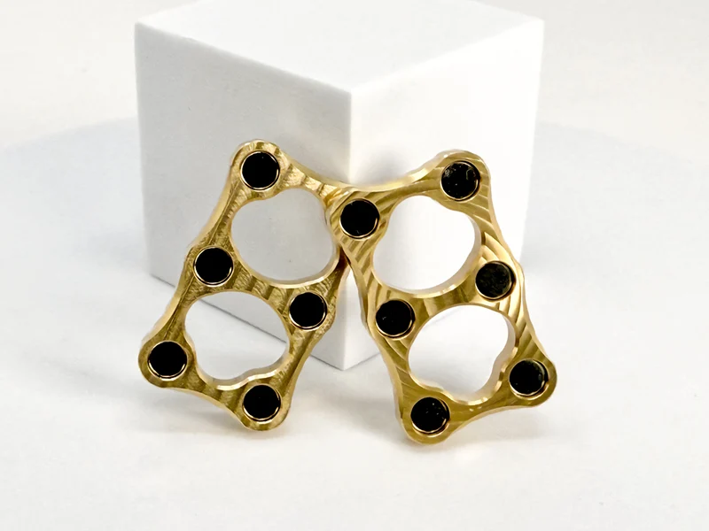 Double Micro Brass Magnetic Slider