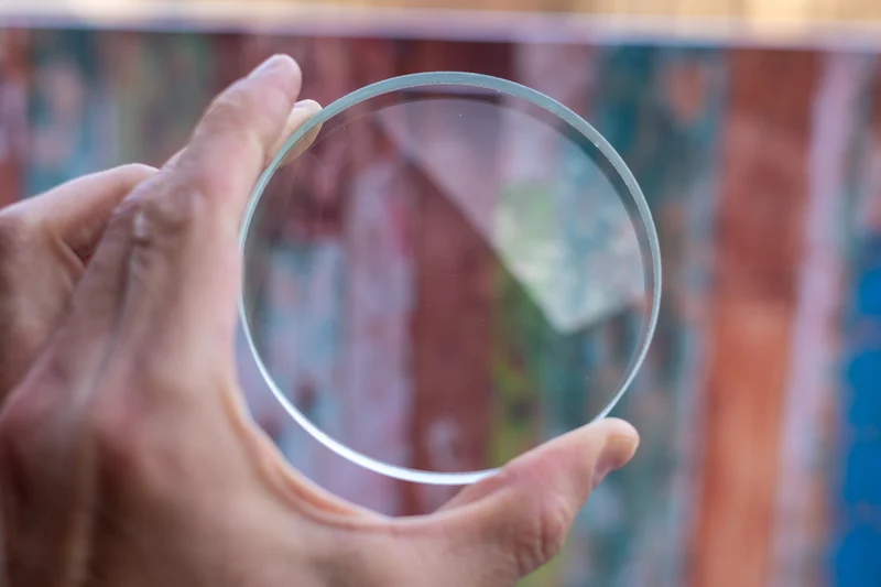 Spinning Base - 100mm Glass Concave Lens