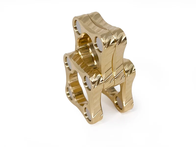 The Micro Stackable Brass Magnetic Slider