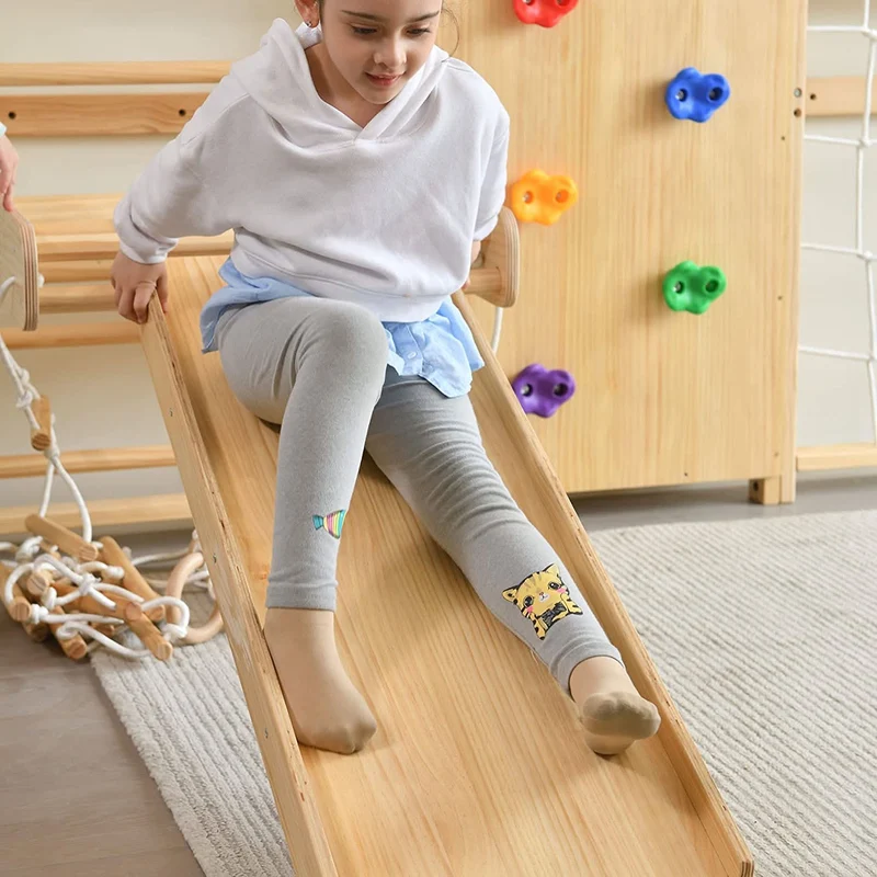 Walnut 9-in-1 Swedish Ladder Wall Gym | Indoor Wooden Climber & Activity Set for Kids
